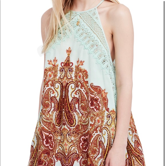 Free People | Shea Printed Mini | Mint Size L - Picture 2 of 4